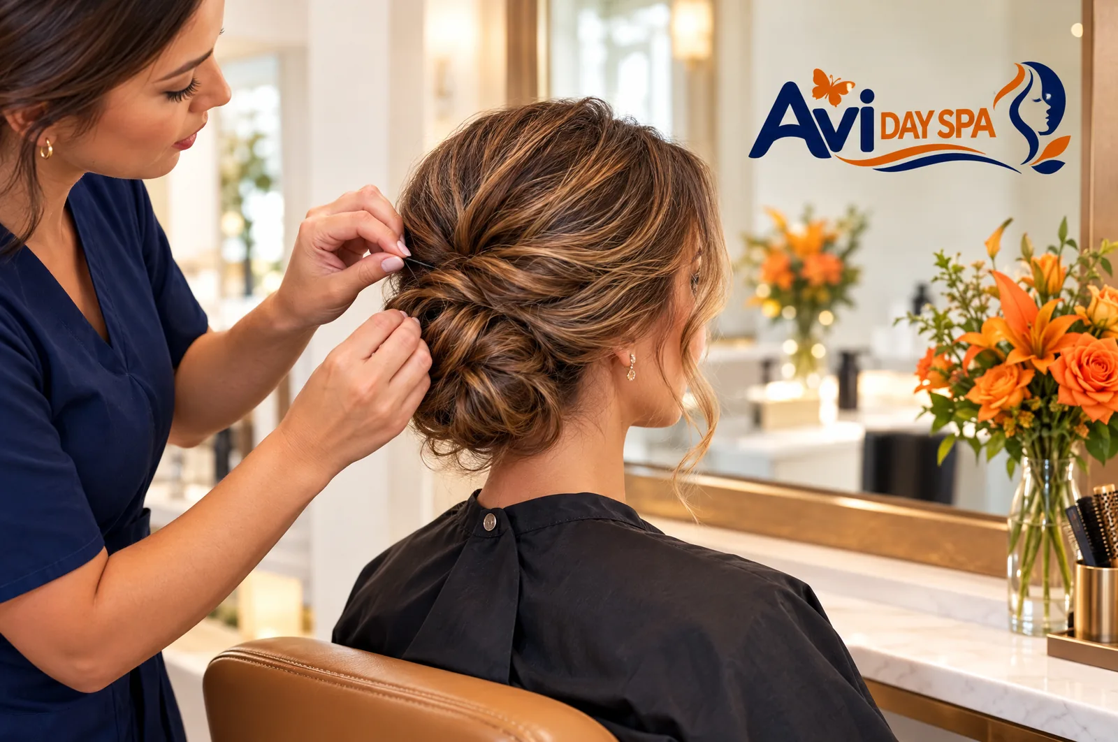 Elegant hair updo